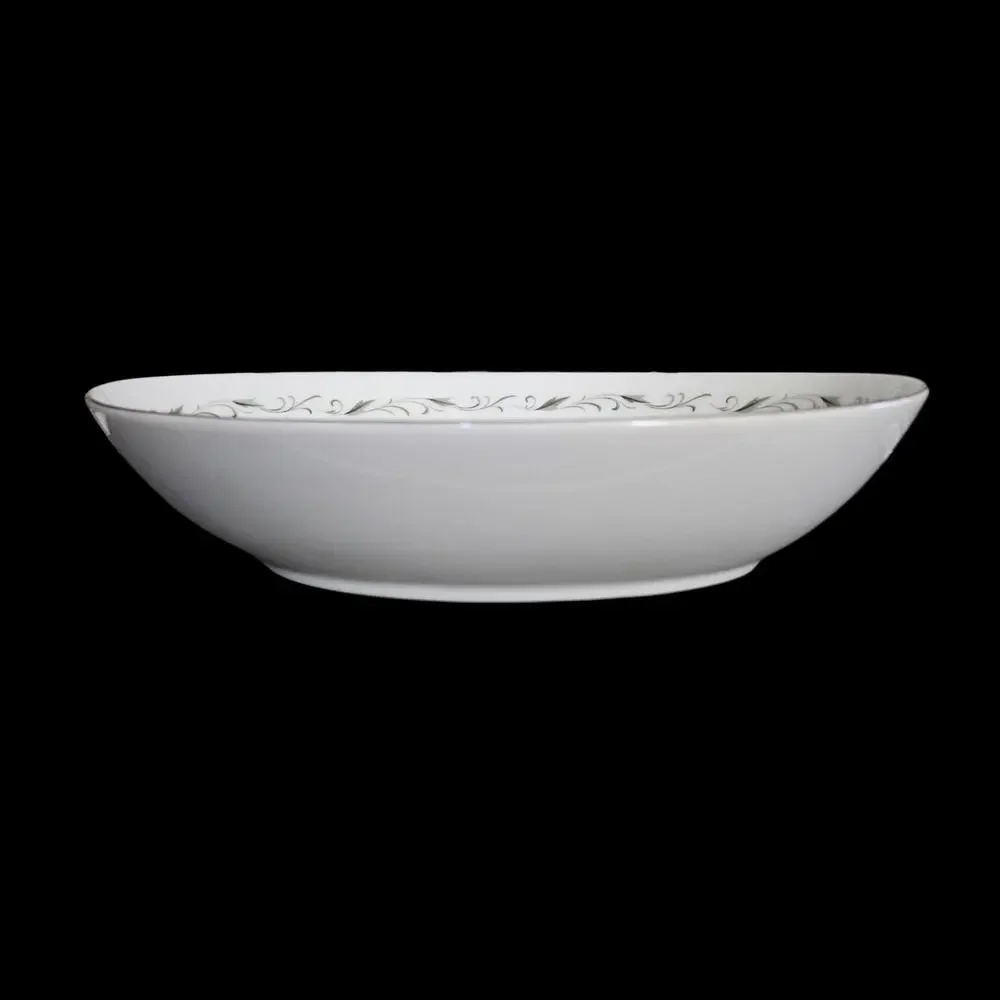 Vintage Diamond China Romance Japan Oval Serving Vegetable Bowl Floral Rose